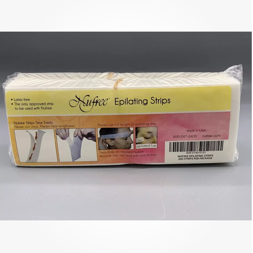 NUFREE - EPILATING STRIPS 200/PKG Laytex Free Tearable